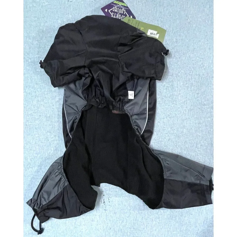 Touchdog Dog Snowsuit Jacket Large Black Gray Blackshack 700 Outdoor NWT
